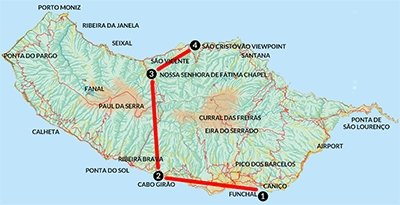Madeira island map
